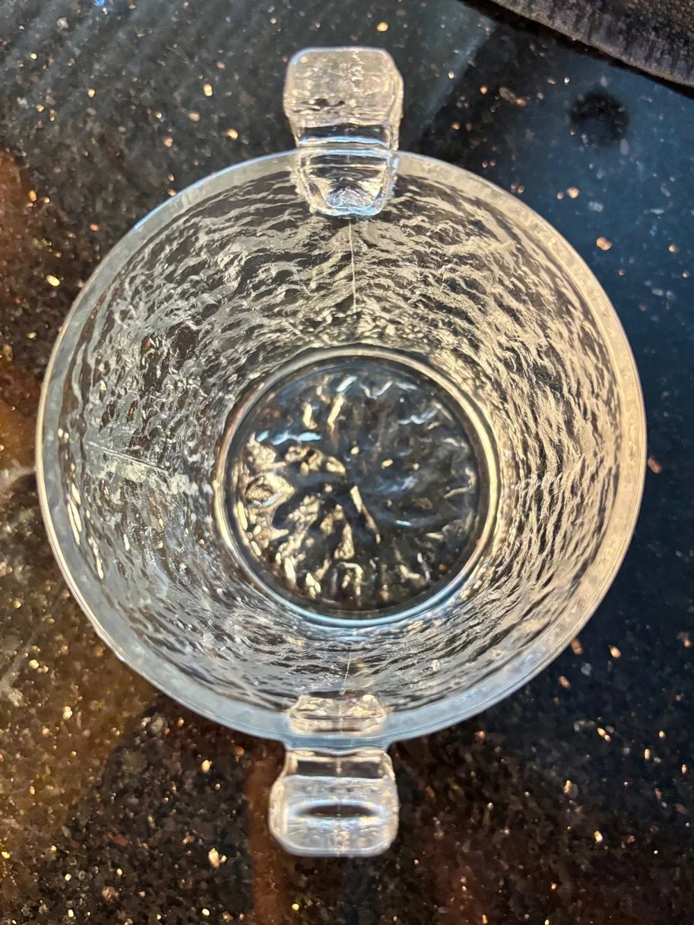 Vintage Mid-Century Modern Glass Scandinavian Sculpture Ice Bucket -Gorgeous!
